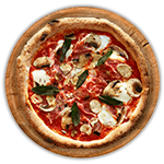 Parma Ham, Rocket, Parmesan Shavings & Balsamic Glaze Pizza 