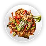 Nduja Sausage, Pulled Pork, Pepperoni Loaded Fries 