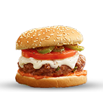 Mozzarella Burger With Chorizo & Jalapenos 